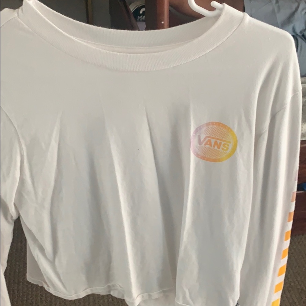 Van long sleeve crop top